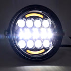 7 Inch Motorcycle Retro Modified Headlights Day Trip LED Far Near Beam Lights For Wrangler / Harley