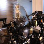 Motorcycle Retro Headlight CG125 Metal Universal Headlight Retro Dual Lamp