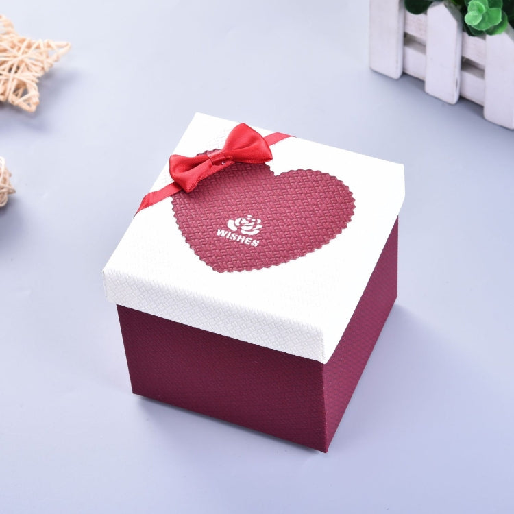 Paper Valentine Day Gift Box With Bow