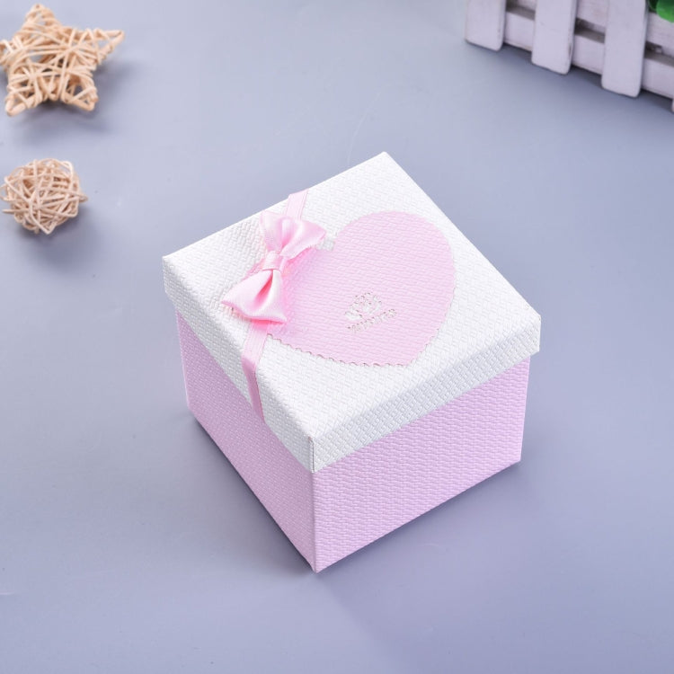 Paper Valentine Day Gift Box With Bow — Purple
