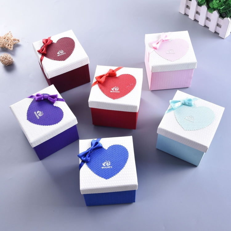Paper Valentine Day Gift Box With Bow — Green
