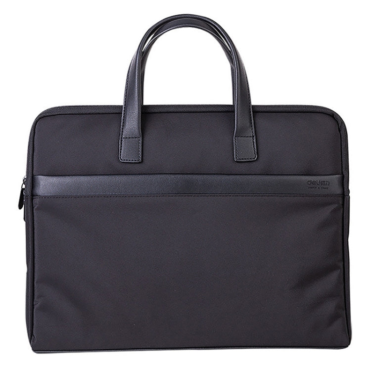 Deli 63751 Front And Rear Double Pockets Multi-Layer Briefcases Handheld Meeting Bag