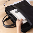 Deli 63751 Front And Rear Double Pockets Multi-Layer Briefcases Handheld Meeting Bag — view 5