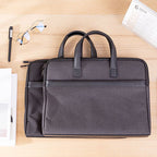 Deli 63751 Front And Rear Double Pockets Multi-Layer Briefcases Handheld Meeting Bag — view 7
