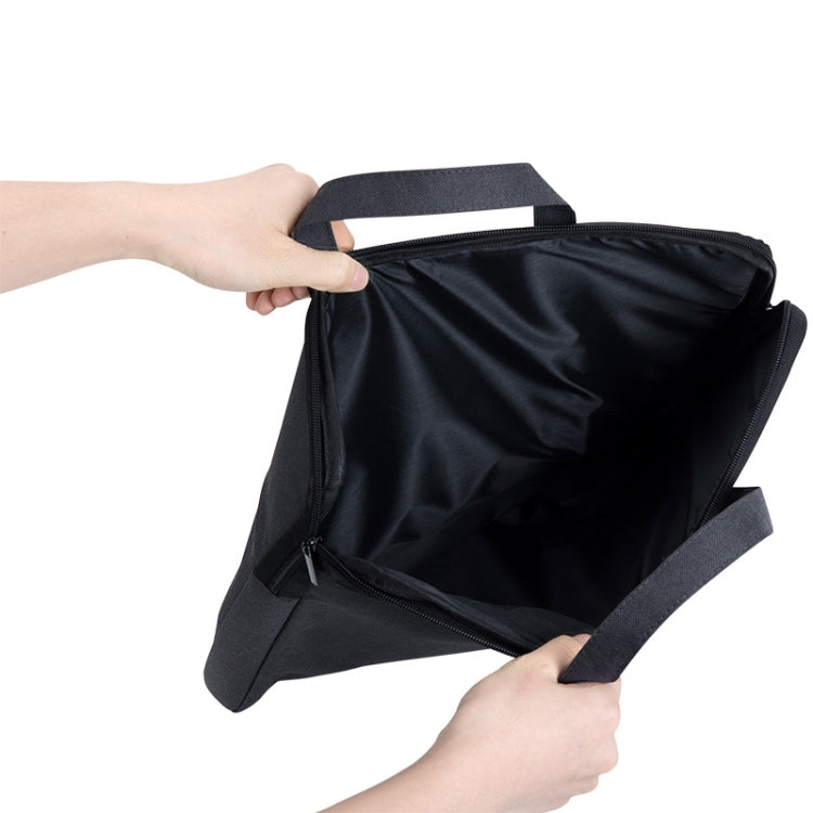 Deli 5590 Portable Briefcase Meeting Record Storage Bag Computer Bag — Gray