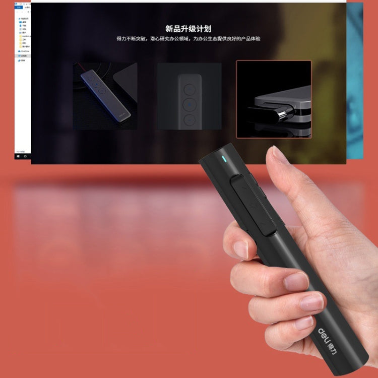 Deli 2.4G Flip Pen Business Presentation Remote Control Pen, 2801 Black (Red Light), 2801 White (Red Light), 2801G Black (Green Light), 2801G White (Green Light), TM2801 Black (Red Light), TM2801 White (Red Light)