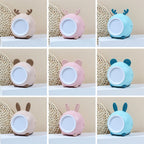 XY010 2 PCS Cute Pet Night Light LED Touch Dimming Dormitory Bedside Light — Blue Rabbit