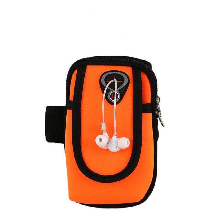 Running Mobile Phone Arm Bag Sports Mobile Phone Arm Sleeve — Orange