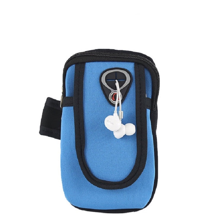 Running Mobile Phone Arm Bag Sports Mobile Phone Arm Sleeve — Light Blue