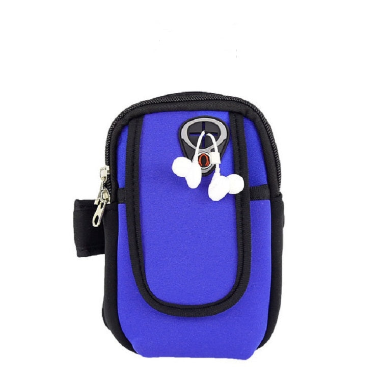 Running Mobile Phone Arm Bag Sports Mobile Phone Arm Sleeve — Navy Blue