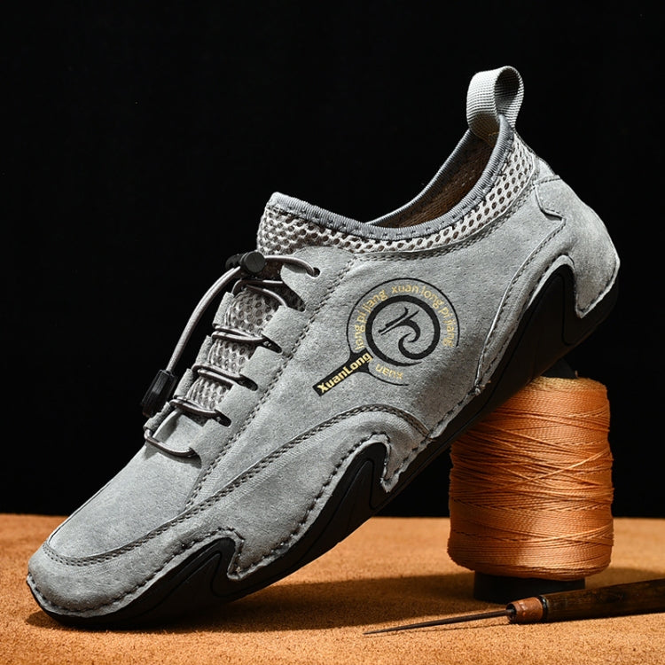 Spring And Summer Men Casual Breathable Peas Shoes Leather Pigskin Lazy Sneakers — view 22