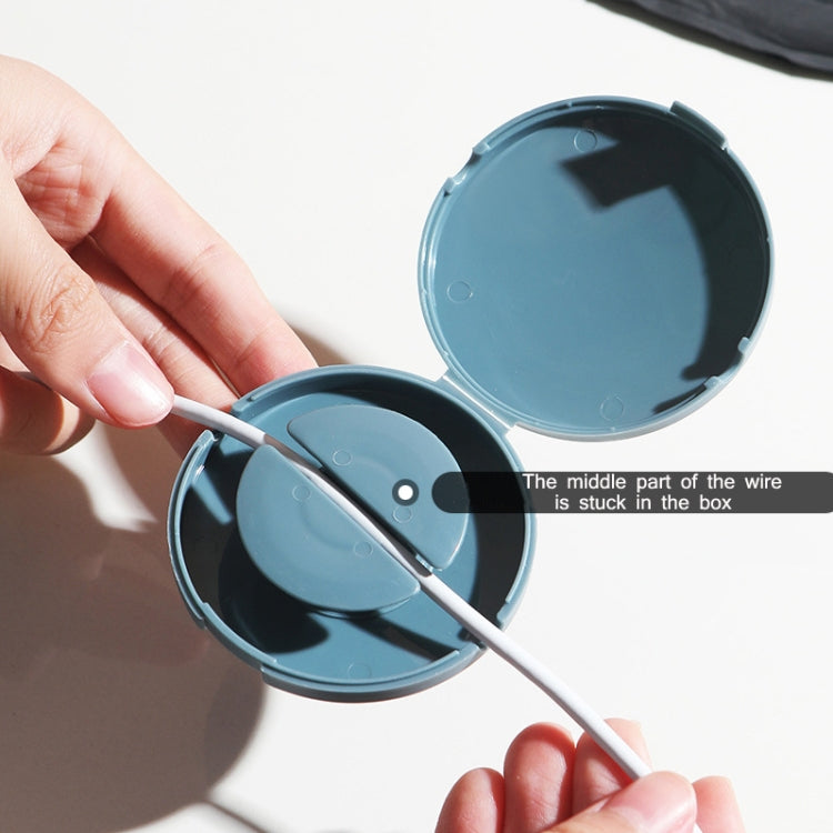 Round Data Cable Storage Box Earphone Storage Collection Box — view 9