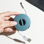 Round Data Cable Storage Box Earphone Storage Collection Box — view 11