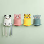Bathroom Paste Wall-Mounted Shelf Cartoon Animal Toothbrush Holder — view 6