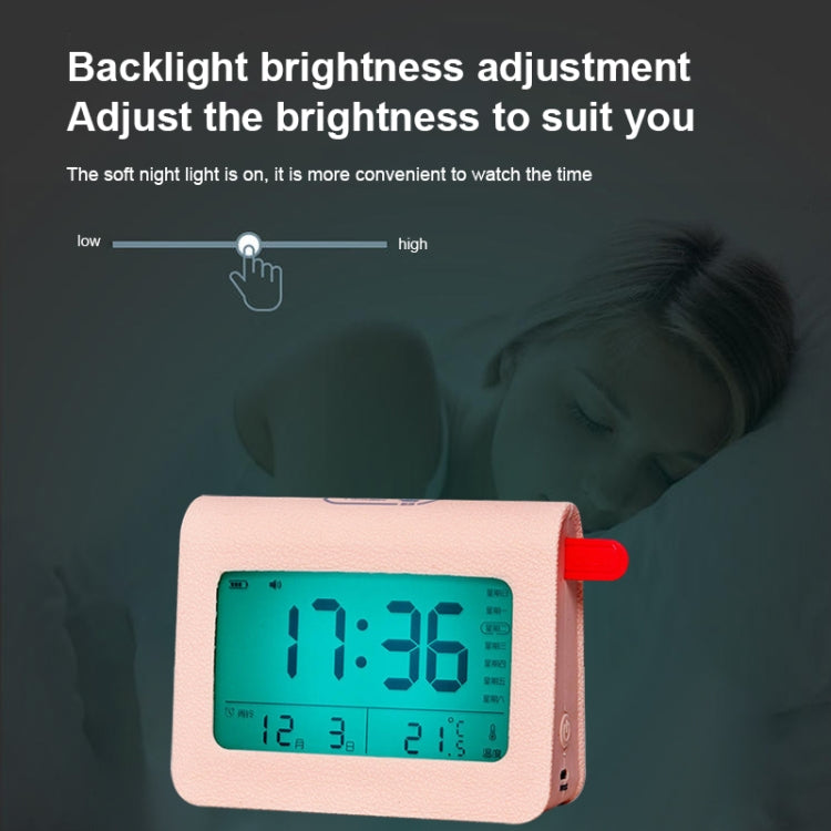 ZKLiLi Lazy Snooze Applet Alarm Clock Bedside Bluetooth Multifunctional Silent Digital Alarm Clock