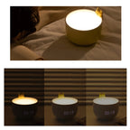 Cat Alarm Clock Night Light 2W LED Rechargeable Adjustable Children Bedroom Bedside Light — view 7