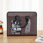 Student Insert Data Storage File Bag Waterproof 13 Grid Portable Organ Bag