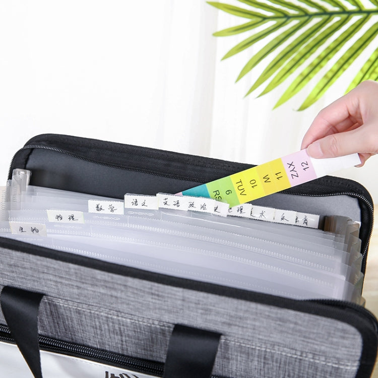 Student Insert Data Storage File Bag Waterproof 13 Grid Portable Organ Bag — view 6