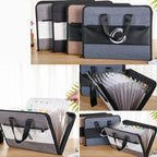 Student Insert Data Storage File Bag Waterproof 13 Grid Portable Organ Bag — view 9