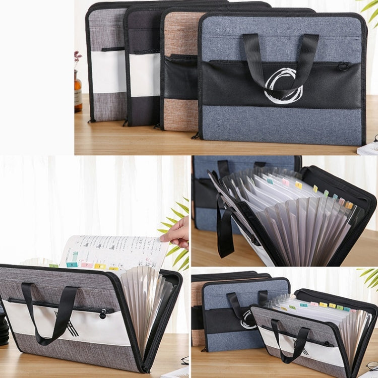 Student Insert Data Storage File Bag Waterproof 13 Grid Portable Organ Bag — view 9