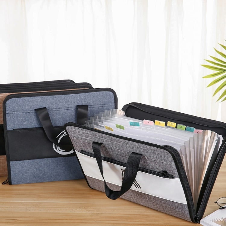 Student Insert Data Storage File Bag Waterproof 13 Grid Portable Organ Bag — view 11