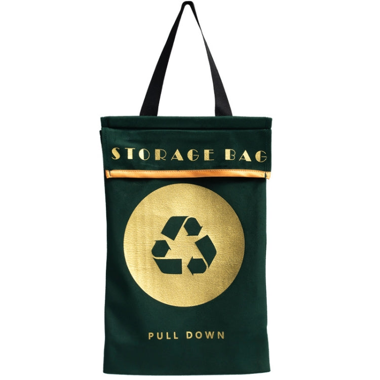 Velvet Wall-Mounted Garbage Bag Storage Hanging Bag Multifunctional Storage Bag