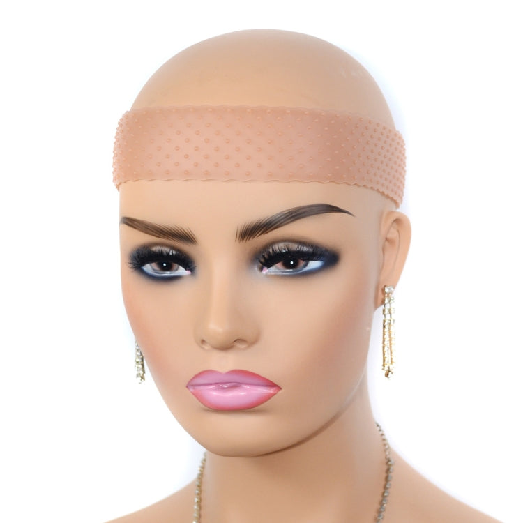 Wig Silicone Hair Band Lace Headgear Silicone Wig Hair Band — Black