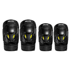 SULAITE Motorcycle Protector Rider Wind Warmth Protective Gear Riding Equipment — Black Knee Pads