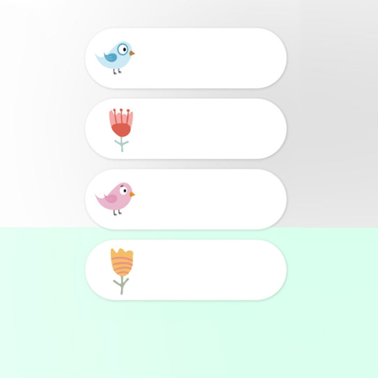 Thermal Label Paper Cosmetic Sticker Bottled Name Sticker For NIIMBOT D11 Printer — Birds and Flowers