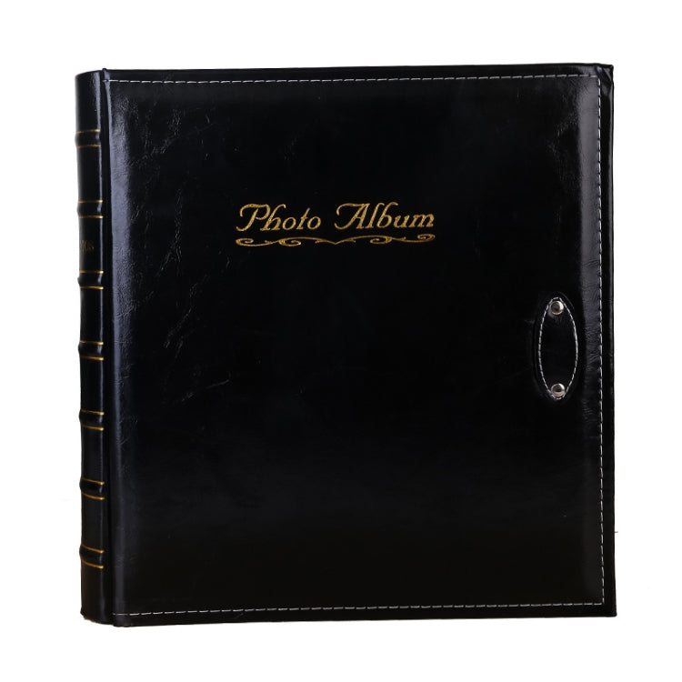 6 inch 500 Sheets Interstitial PP Album PU Leather Retro Bronzing Cover Photo Album — Blue
