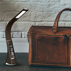 U2 5W 3-Level Dimmable LED Leather Texture Desk Lamp With Temperature/Clock/Calendar Display — view 10