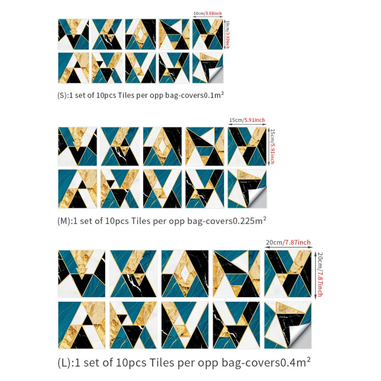 Geometric Pattern Staircase Wall Tile Sticker Kitchen Stove Water And Oil Proof Stickers — view 33