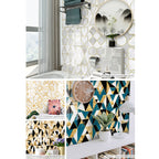 Geometric Pattern Staircase Wall Tile Sticker Kitchen Stove Water And Oil Proof Stickers — view 38