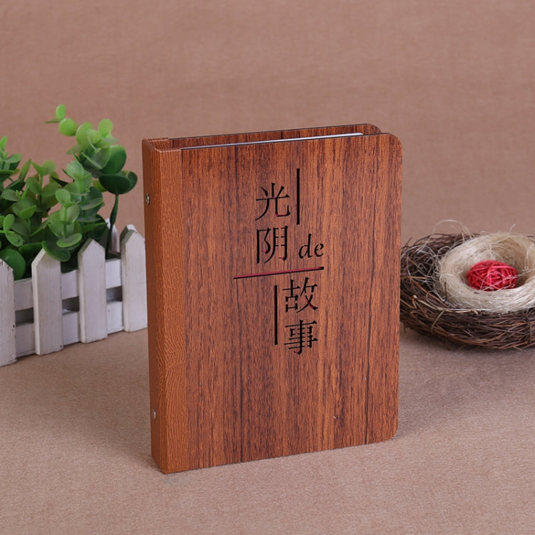 6-Inch 32 Sheets Wooden DIY Photo Album Creative Gift — The Story Of Time