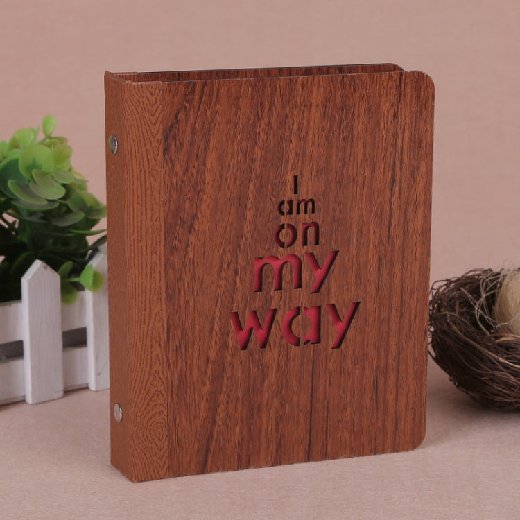 6-Inch 32 Sheets Wooden DIY Photo Album Creative Gift — I Am On My Way