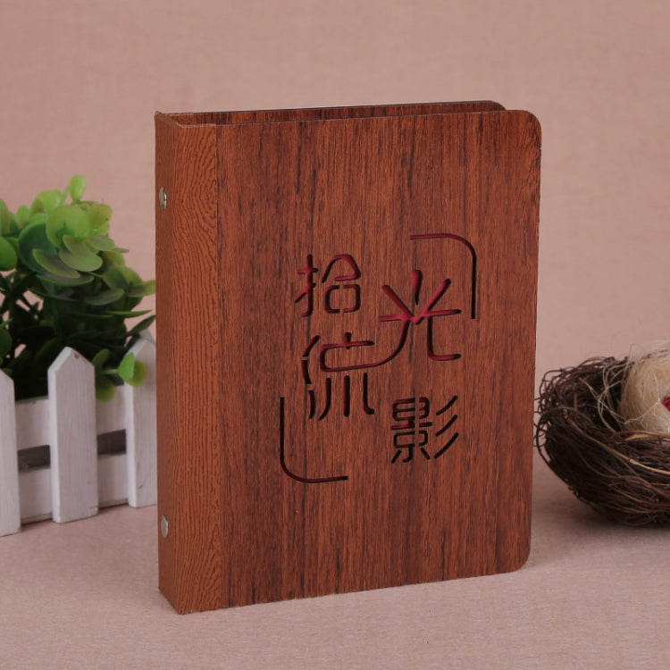 6-Inch 32 Sheets Wooden DIY Photo Album Creative Gift — Pickup Light Stream Shadow