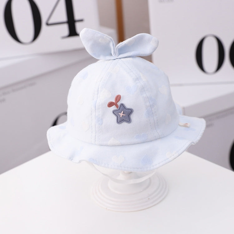 MZ9828 Star Grass Pattern Newborn Basin Hat Baby Cotton Hat Fisherman Hat — Yellow
