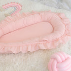 Lace Cotton Baby Uterus Bionic Bed Portable Newborn Bed Mat