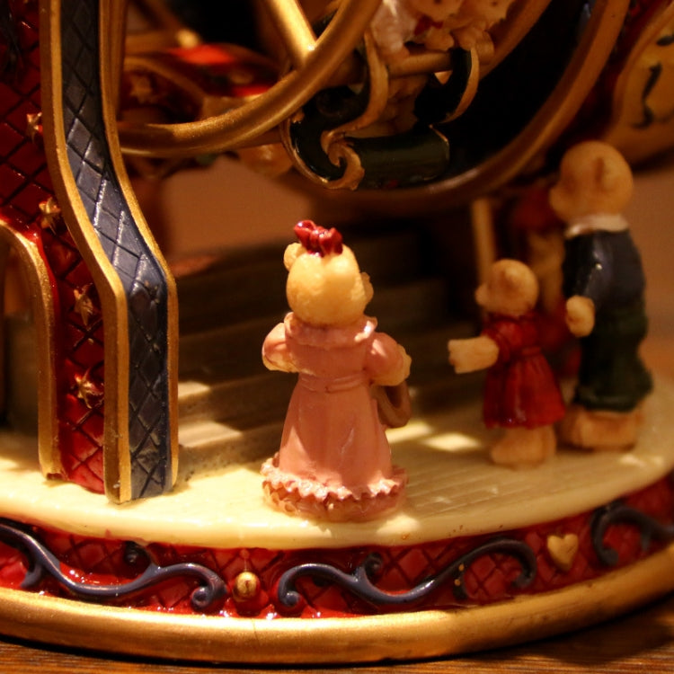 Music Box Rotating Music Box Gift Decoration, Ferris Wheel Bear — view 4