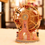 Music Box Rotating Music Box Gift Decoration, Ferris Wheel Bear — view 6