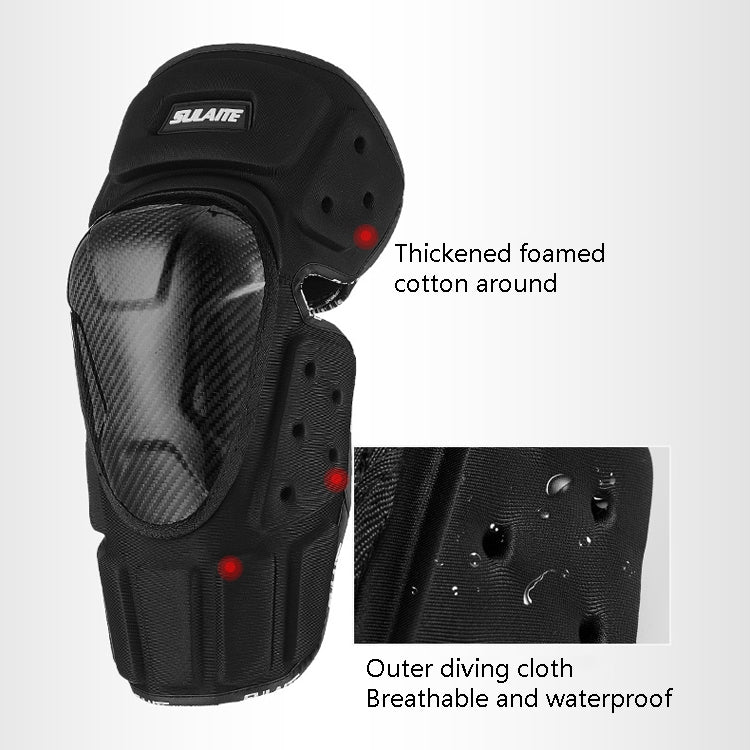 SULAITE Off-Road Motorcycle Windproof Warmth Drop-Proof Breathable Carbon Fiber Protective Gear