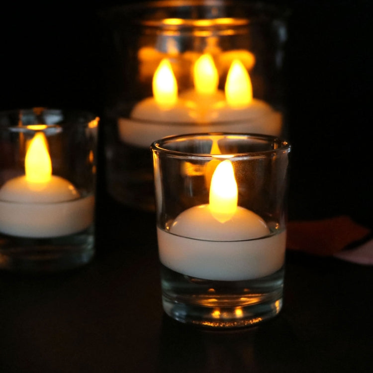 12 PCS Waterproof Candles SPA Shower Water Decorative Candle Lights LED Floating Candles