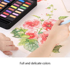 36 Colors Solid Watercolor Paint Children Sketch Watercolor