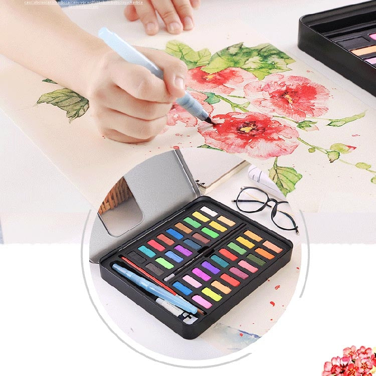 36 Colors Solid Watercolor Paint Children Sketch Watercolor