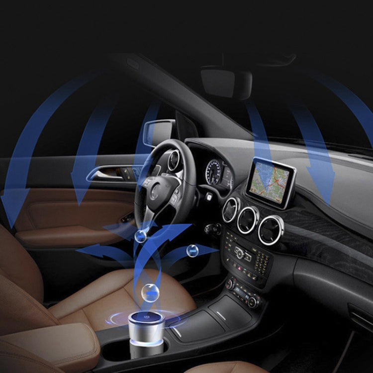 K04 Colorful Car Charger USB Car Negative Ion Air Purifier