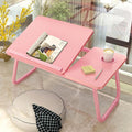 Bed Four-Speed Lifting Table Folding Laptop Desk Adjustable Dormitory Lazy Table with Cup Holder