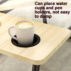 Bed Four-Speed Lifting Table Folding Laptop Desk Adjustable Dormitory Lazy Table with Cup Holder