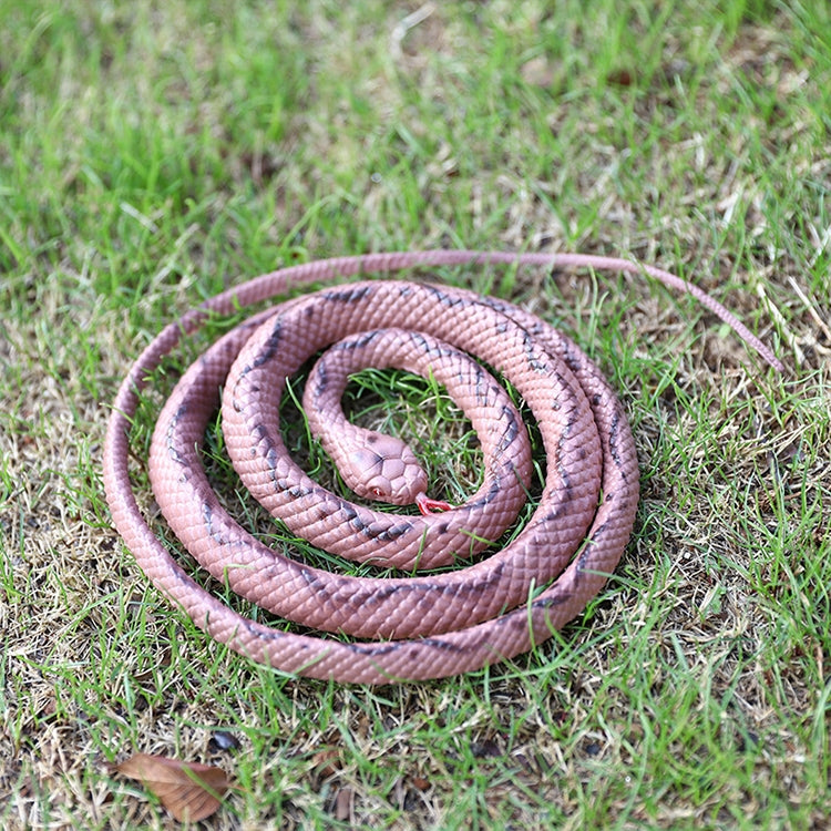 2 PCS Boa Constrictor Tricky Toy Mischief Scary Simulation Snake — Black