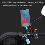 Motorcycle Multi-Function Mobile Phone Holder Adjustable Universal Locomotive Riding Anti-Shake Fixed Equipment