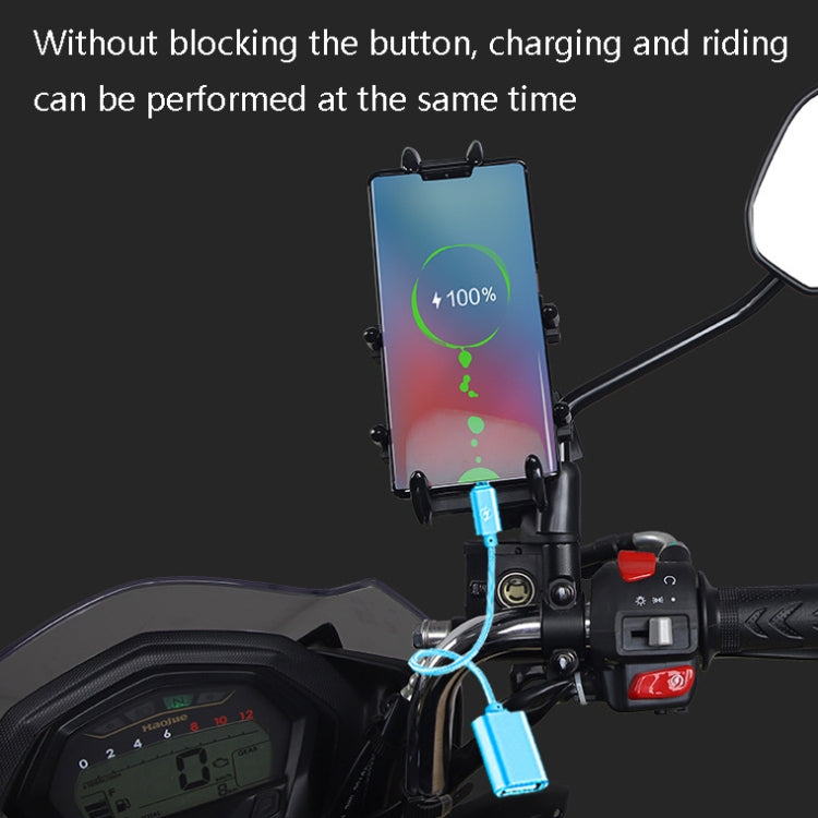 Motorcycle Multi-Function Mobile Phone Holder Adjustable Universal Locomotive Riding Anti-Shake Fixed Equipment